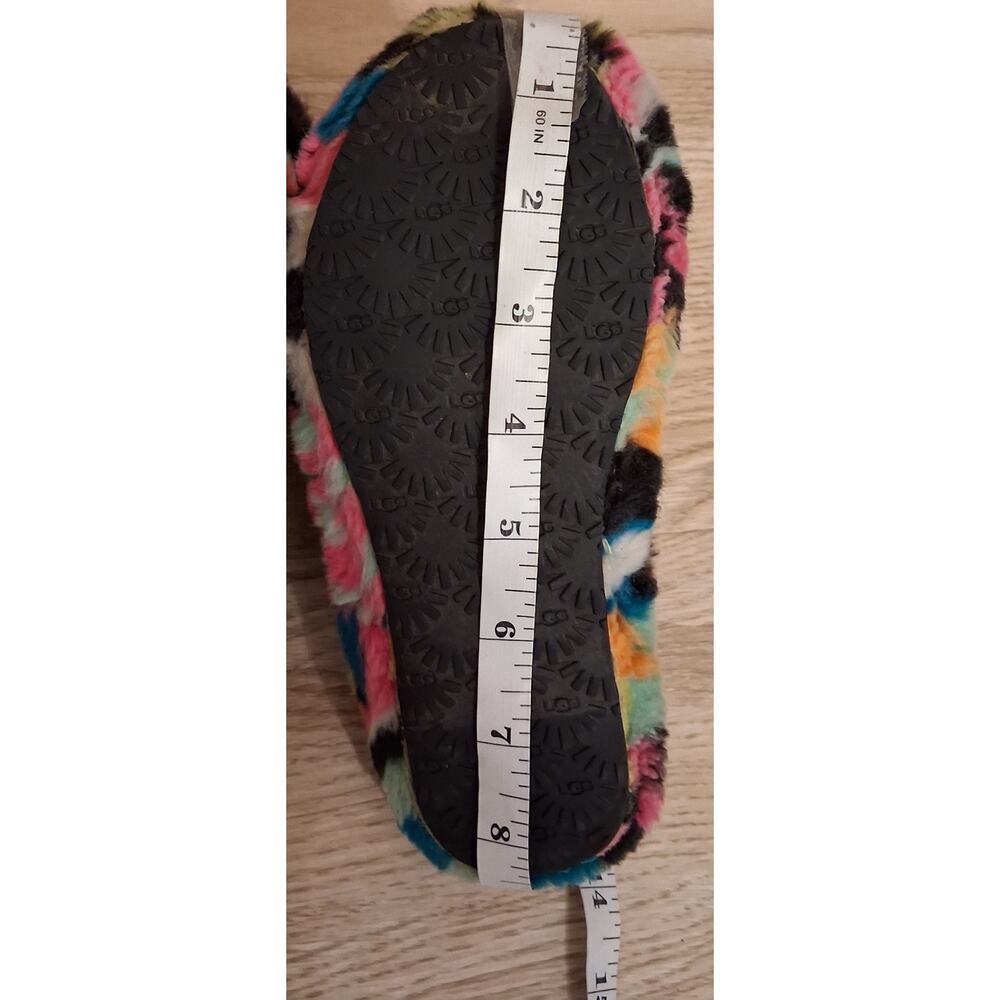 Big Girls Size 1 Multicolor UGG Fluff Yeah Slide Slipper Pre-owned Kids - Picture 3 of 5
